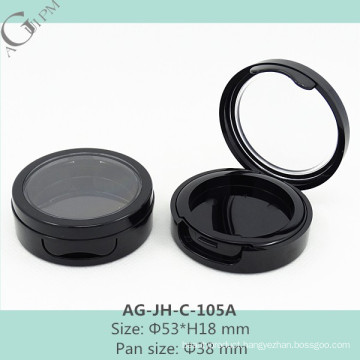 AG-JH-C-105A Cosmetic Packaging Custom Single Cell Round Blush Empty Case